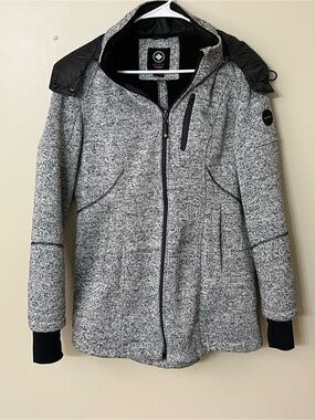 Halifax women Heather Gray Hooded Puffer Jacket